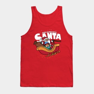 Ride-along With Santa Claus Cute Original Christmas Winter Sleigh Tank Top